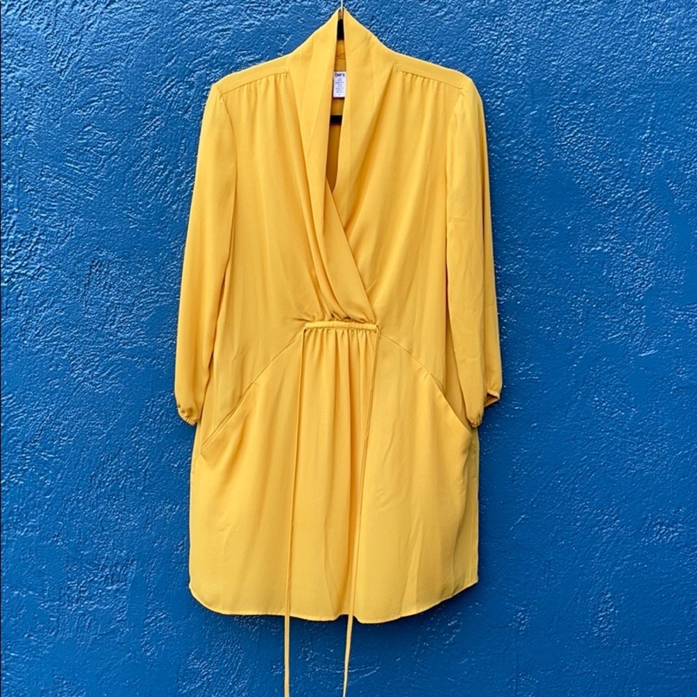 Bar III Womens Casual Surplice Dress